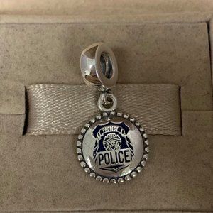 Pandora Police Badge Exclusive Charm Dangle Pendant